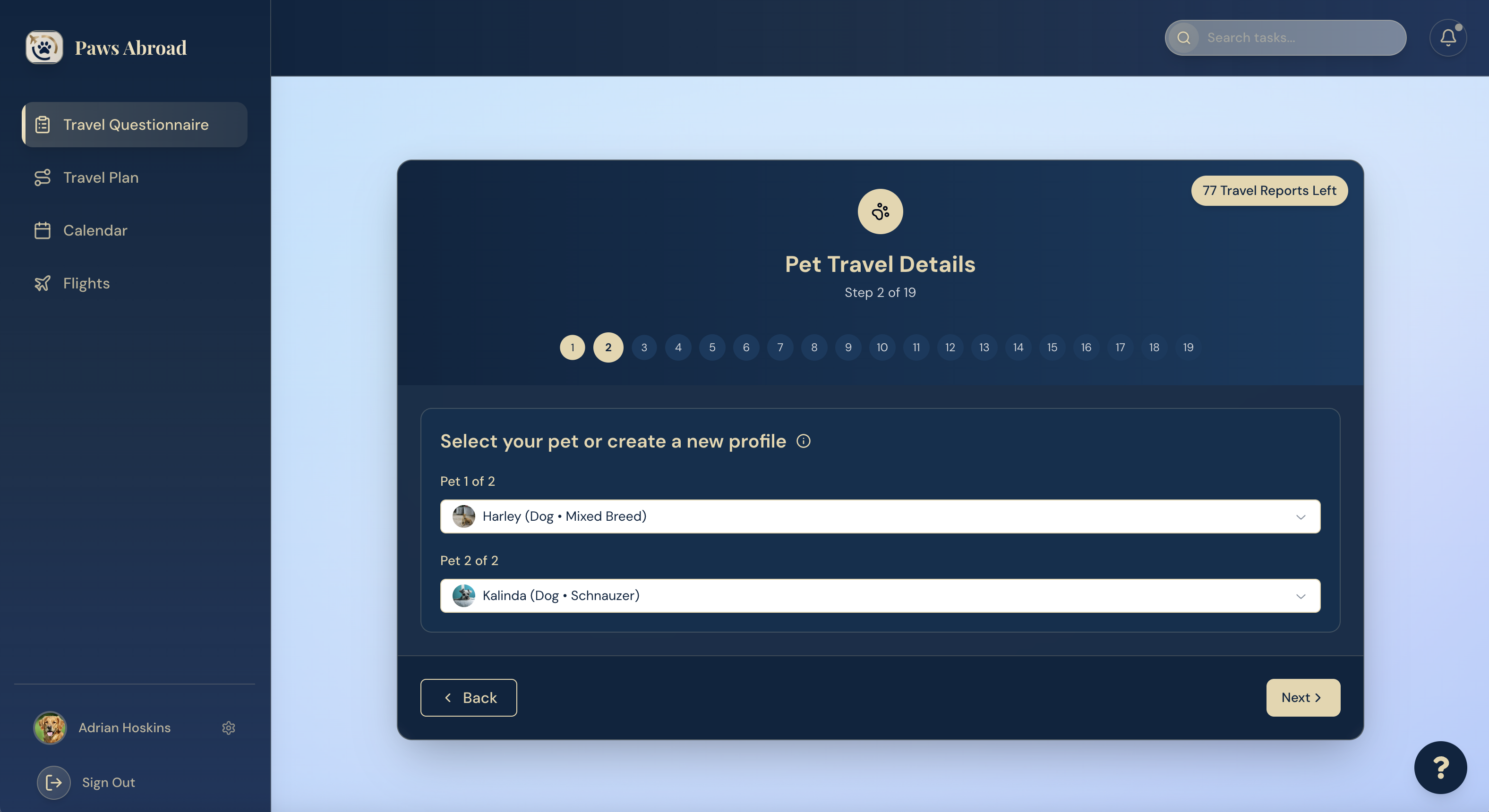 Build Your Pet's Profile